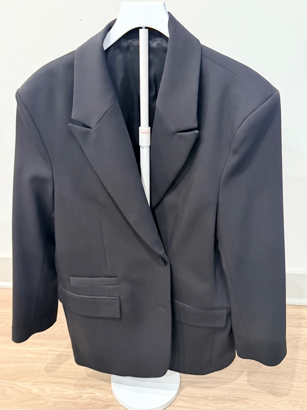& Other Stories Atelier Black Satin-Lined Blazer, never worn, size large